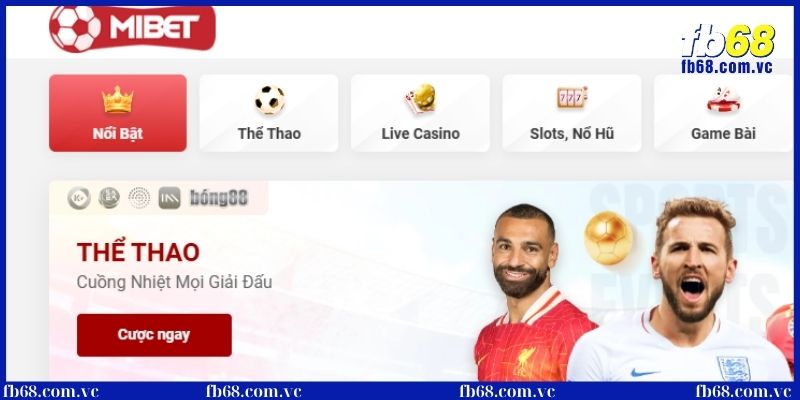 Thể thao trực tuyến siêu hấp dẫn tại game Mibet